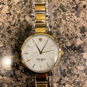 Kate Spade Women's 1YRU0005 Gramercy Two-Tone Bracelet Watch. With dust bag.